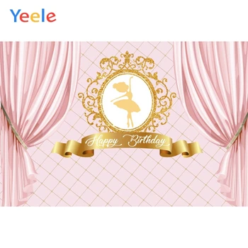 

Yeele Dancer Curtain Headboard Birthday Baby Shower Photography Backgrounds Customized Photographic Backdrops for Photo Studio