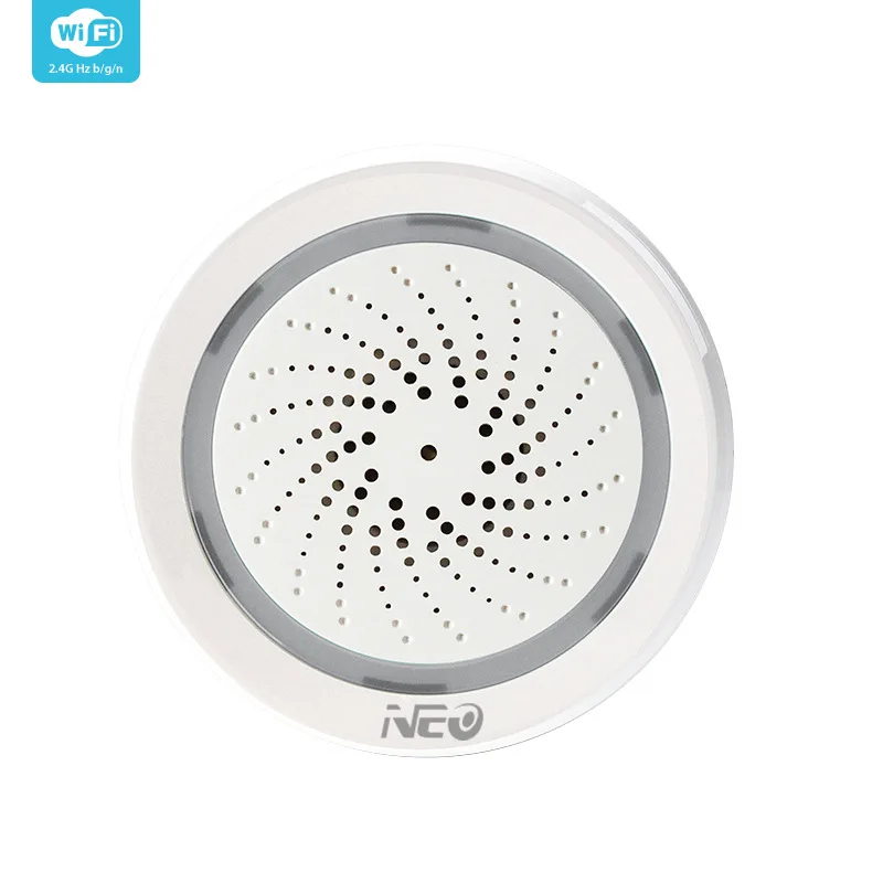 Wi Fi Сирена Смарт Sirena Alarma с датчиком температуры и влажности 3 в 1 Tuya Smart Life Alexa Google Home