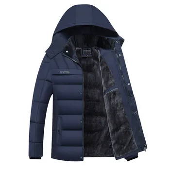 

New Arrival Men's Parka Fashion Jacket Thicken Warm Winter Brand Clothing Casual Male Hooded Parka Windbreak Outwear Size XL-4XL