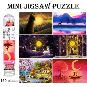 

Adults Mini Circular Tube Puzzles 150 Piece Puzzle Game Children Souptoys Gift jigsaw picture puzzles for adults kids games