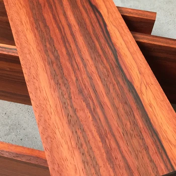 맞춤형 천연 아프리카 Bubinga 목재 플레이트 블록, DIY 박스, 스테레오 오디오 장비 가구 재료, 두께 10mm 상품 이미지