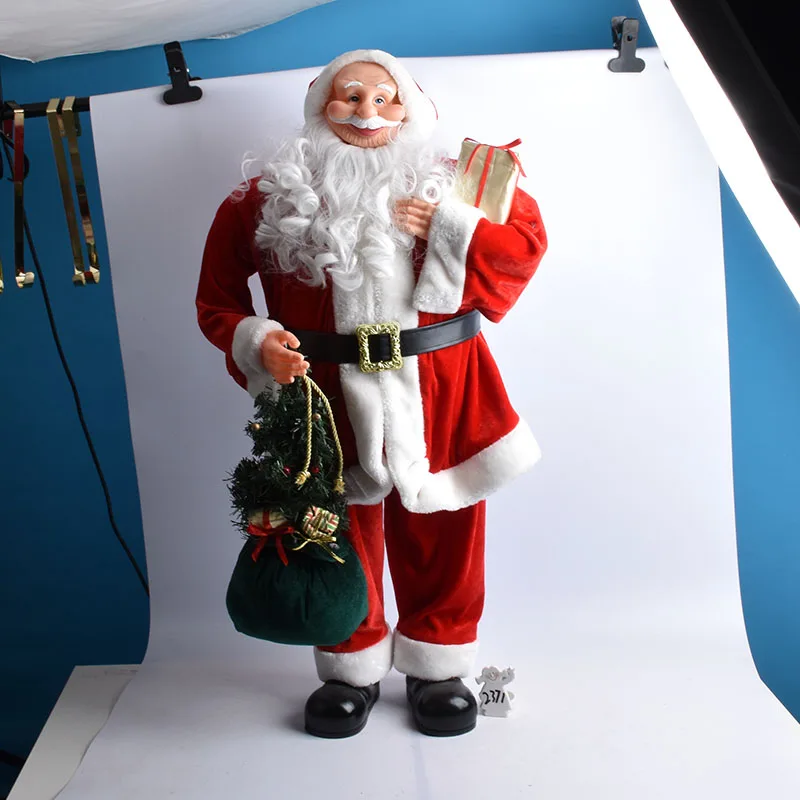 

Christmas Creative Fashion Santa Claus Statue Father Christmas Art Sculpture Craft Christmas Home Decoration R3494
