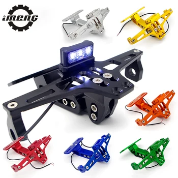 

Monster 821 Motorcycle CNC license plate holder motocorss number plate bracket for yz250f yamaha r6 2018 gsr750 yamaha banshee