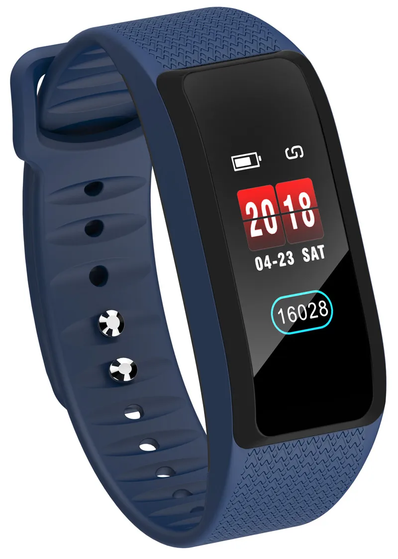 B61 смарт-браслет Smartband шагомер сердечный ритм кровяное давление фитнес-браслет спортивные часы Smartband браслет для Iphone Android - Цвет: Blue