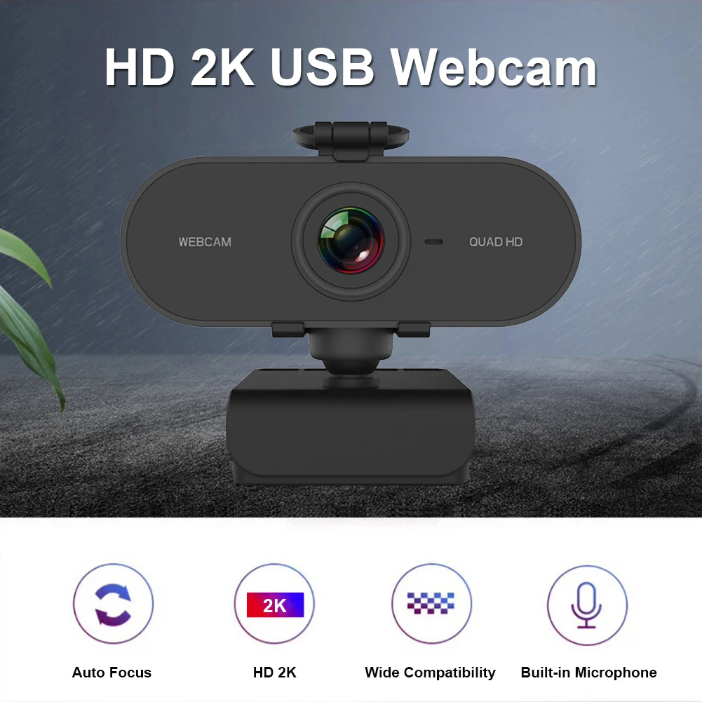 Webcam com Microfone Livre com Tripé de Cobertura de Privacidade para Computador Embutido Driver Câmera Web pc Smart tv 4mp 2k hd Usb 3 usb driver câmera web livre com tripé
