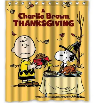 

Cartoon Series Theme Charlie Brown Background Pattern Shower Curtain