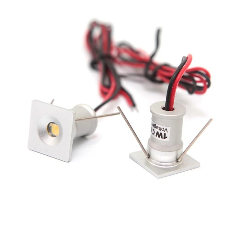 9 шт./лот DC12V 1W Mini Downlight Bridgelux Chip Waterproof IP65 светодиодный прожектор светодиодная лампа