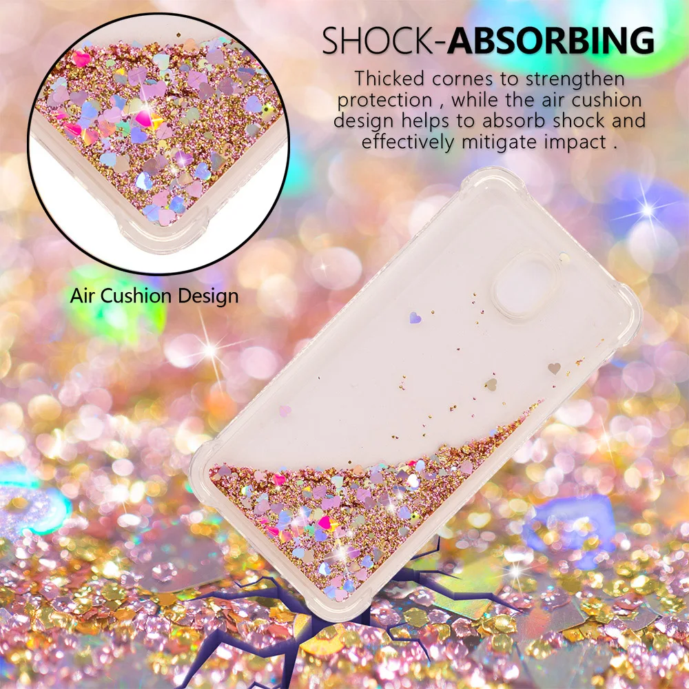 Quicksand Glittering Cover For Samsung Galaxy J5 2017 J5 Pro J6 Plus J6 Prime J6 2018 4
