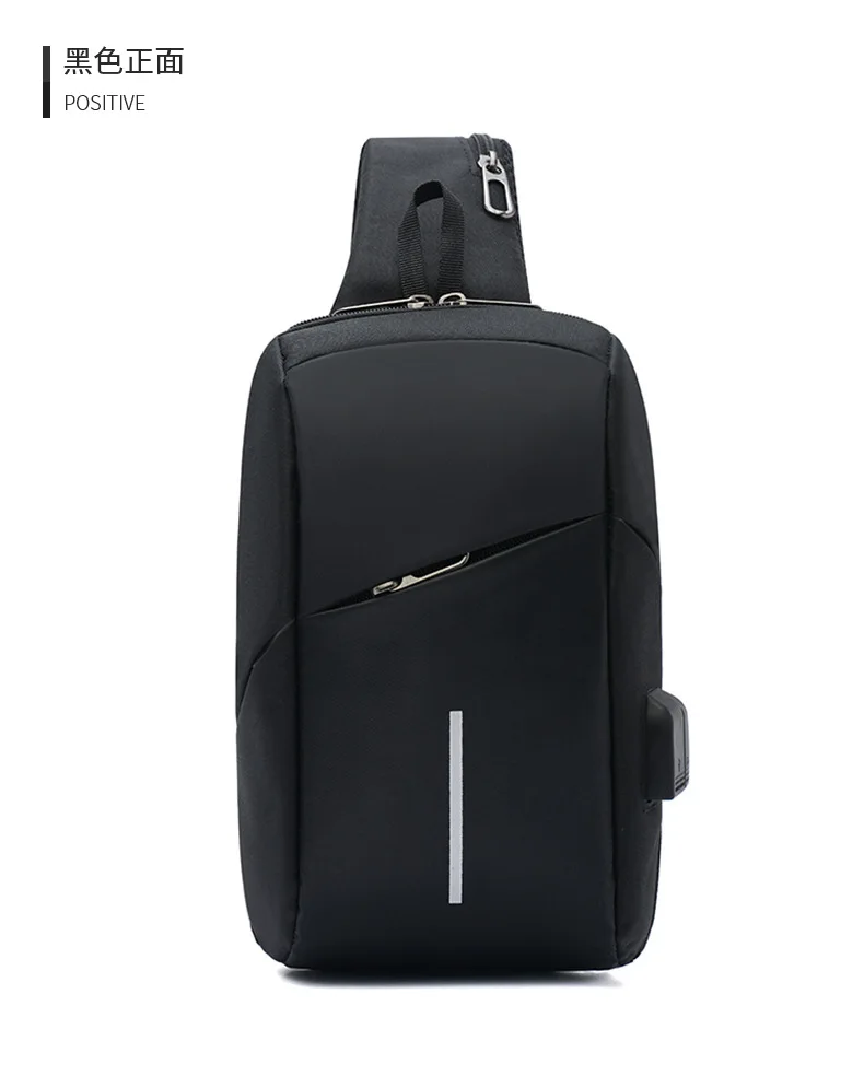 Cross Border Foreign Trade New Style Men Chest Pack Oxford Fabric Chest Bag Outdoor Sports Backpack Travel Diaper Bag Wholesale