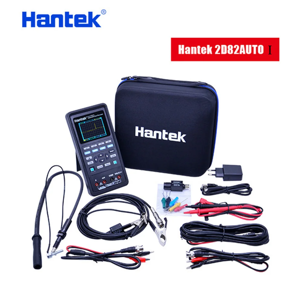 Hantek 2D82 Ручной USB 2 канала 40 МГц 3 в 1 осциллограф генератор сигналов мультиметр 250MSa/s