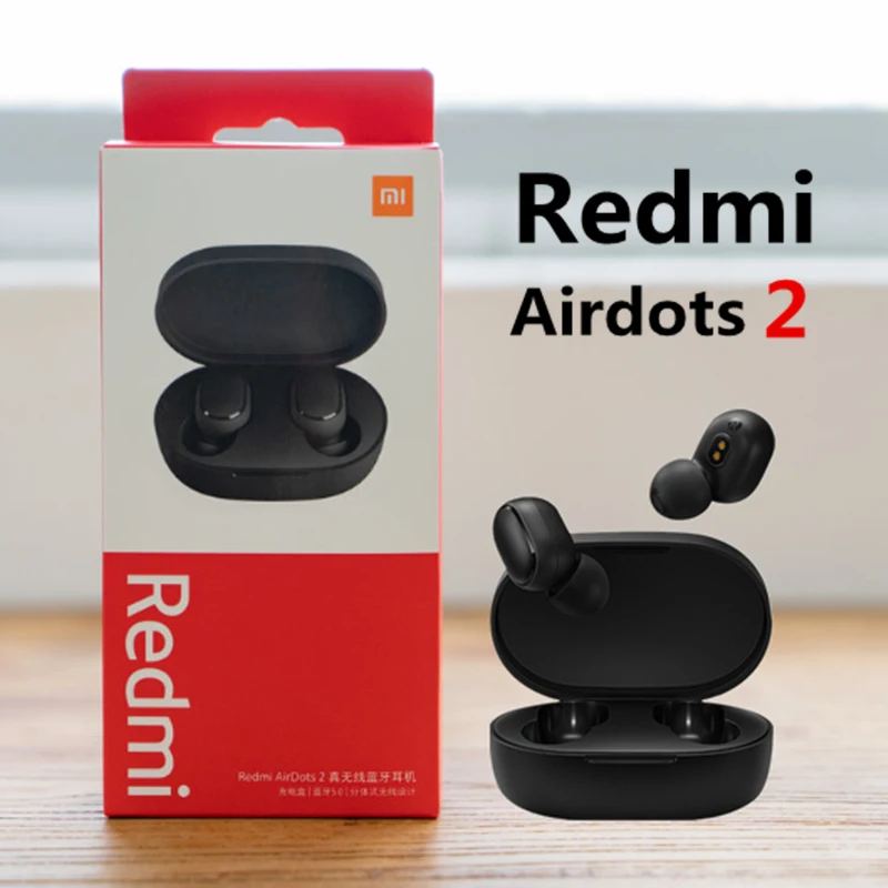 Xiaomi-auriculares Redmi Airdots 2 Airdots S MI, auriculares inalámbricos TWS con reducción de ruido y Bluetooth oficial