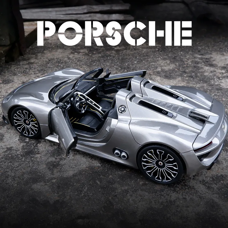 Модель автомобиля трансформера WELLY 1:24 Porsche 918 spyder модель из сплава украшение