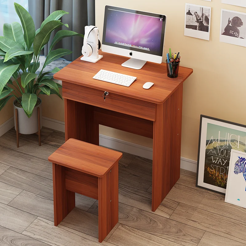 

Home computer desktop table simple single writing desk and chair set home bedroom small table economy bedside table