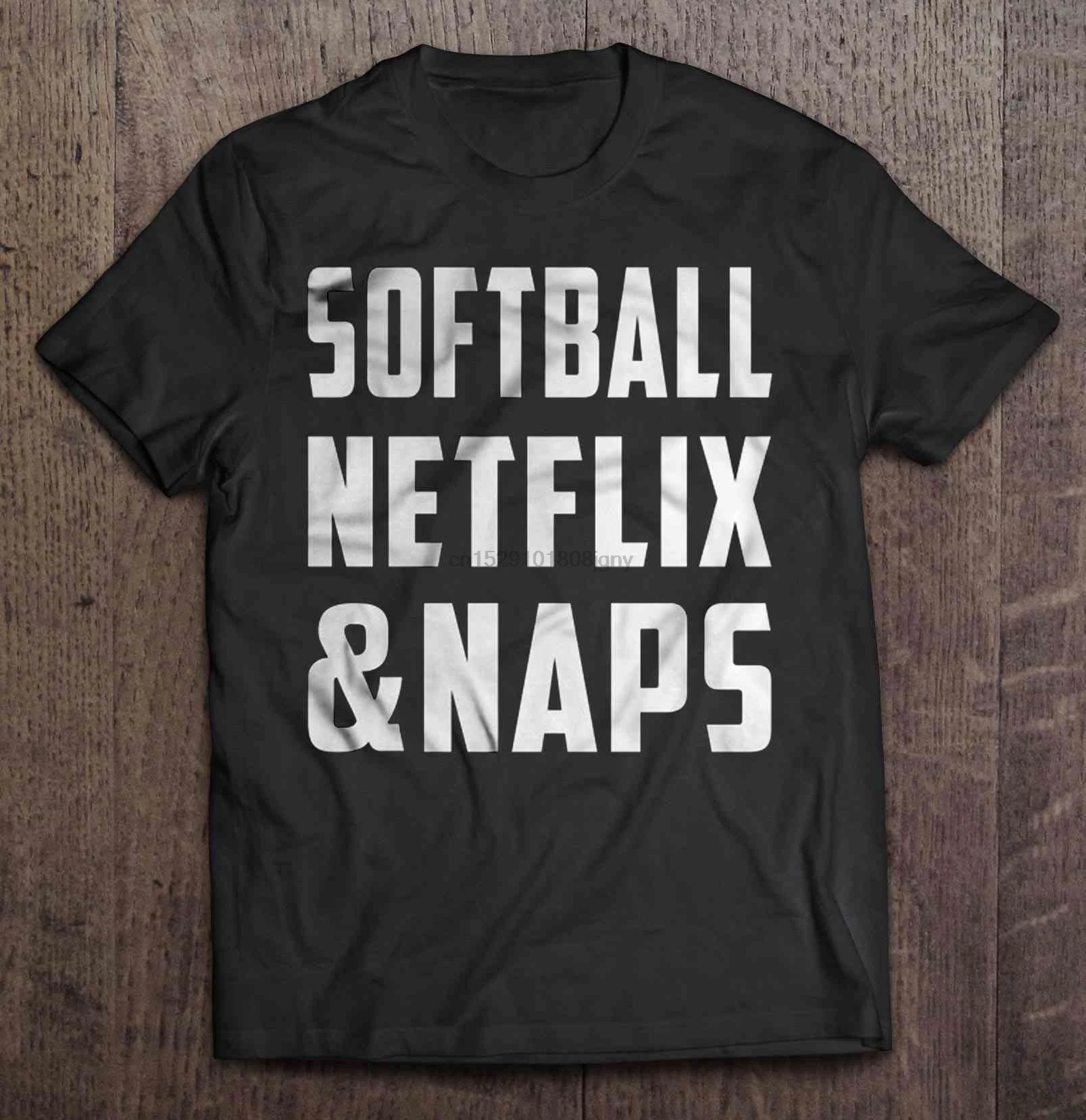Мужская футболка Softball Netflix &amp Naps женская | одежда