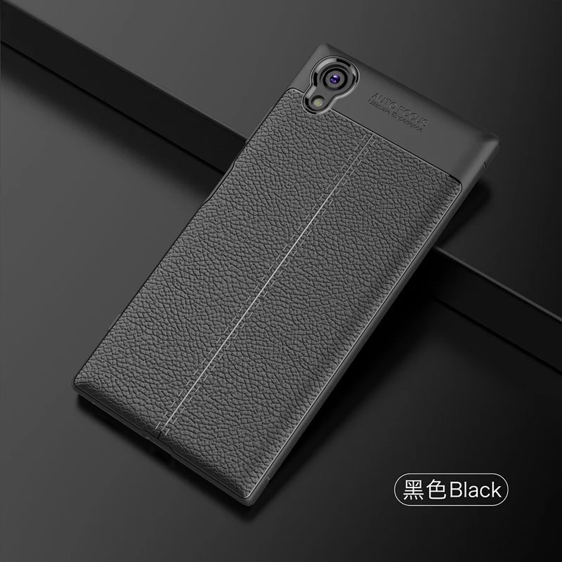 Черный UPaitou качественный мягкий ТПУ чехол для sony Xperia XA1 Plus защитный силиконовый чехол для sony XA1 Plus G3412 G3421 G3423 G3416 задняя крышка - Цвет: Черный