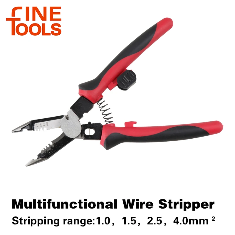 

New Multifunctional Wire Stripper 1.0-4.0mmÂ² Cable Stripping Cutting Distributing Clamping Pliers Electrician Repair Hand Tools