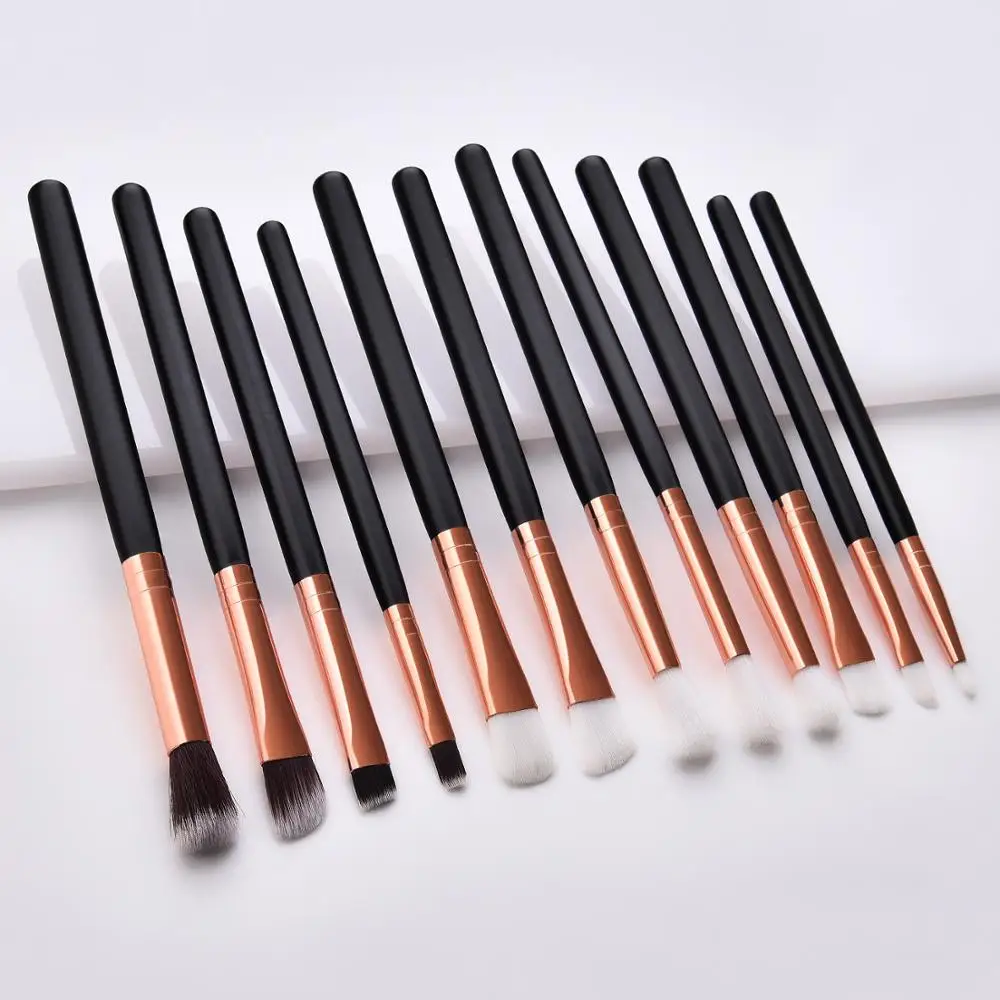 

GUJHUI EyeShadow Brush Set 12 in 1 Eyebrow Brush Eye Makeup Brush Set Z-12