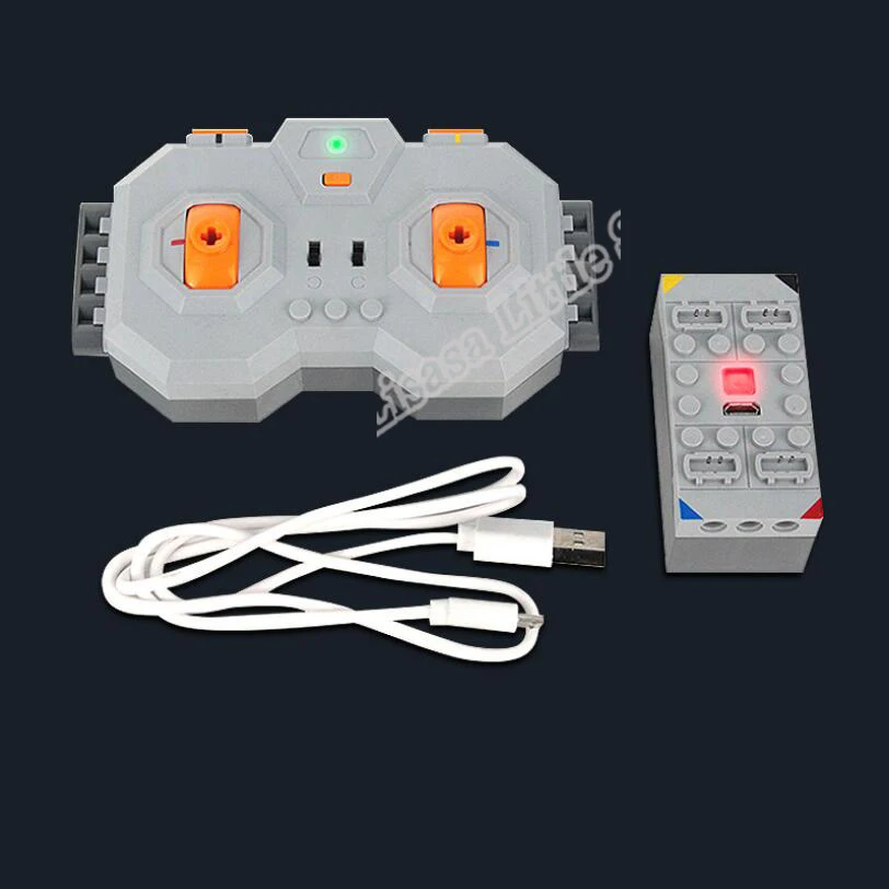 

New MOC Building Blocks Lithium Battery Rechargeable Remote Control Lithium Battery Connect 4 PF 8878-1 54599