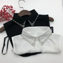 Fashion Autumn Lapel Fake Collar for Women Shirt Detachable Collars Lapel Blouse Tops Sweater Half Shirt Clothing Accessories