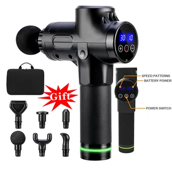 

LCD monitor professional massage gun body muscle fascia massager relieve muscle pain, exercise, relax, slim and shape