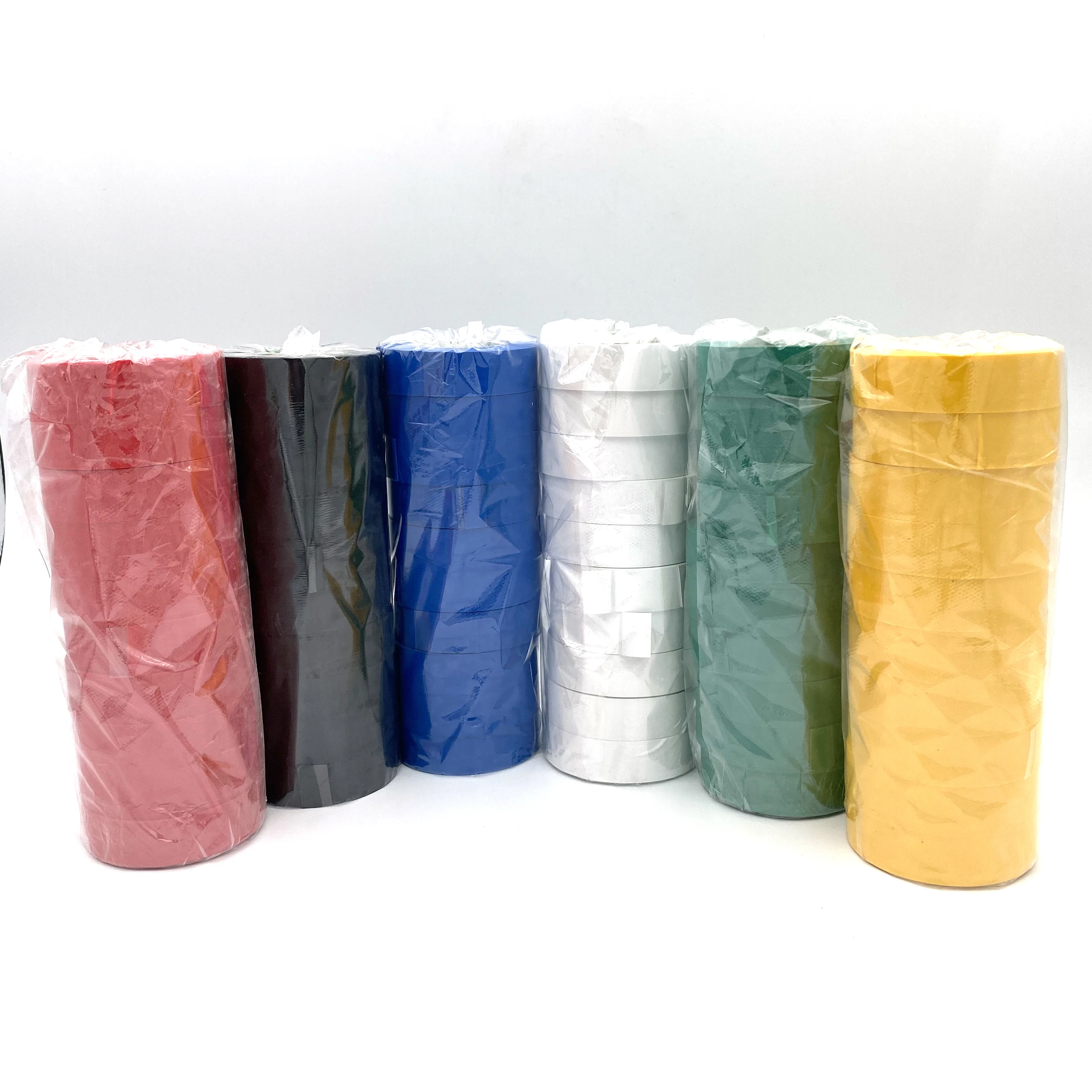 

10Pcs PVC Electrical Tape Electrical Insulation Tape Flame Retardant Insulation Adhesive Tape Waterproof High Temperature Tape
