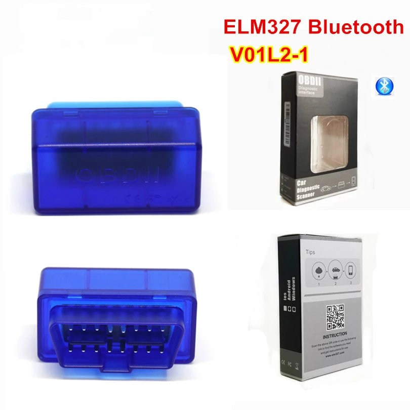 

New Styling V01L2-1 ELM 327 Diagnostic Interface Elm 327 V1.5 Bluetooth Car Scanner Tools OBDII Auto Code Reader for Android
