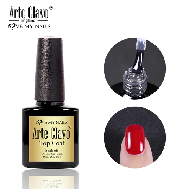 Arte Clavo 131 Colors Gel Polish Nail Gel Varnish Paint Semi Permanent Nails Art Gel Nail Polish For Manicure Top Coat Base Coat Top Coat 10ml