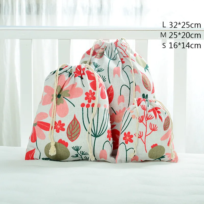 18 цветов новая сумка для хранения из хлопка и льна с текстурой древесины