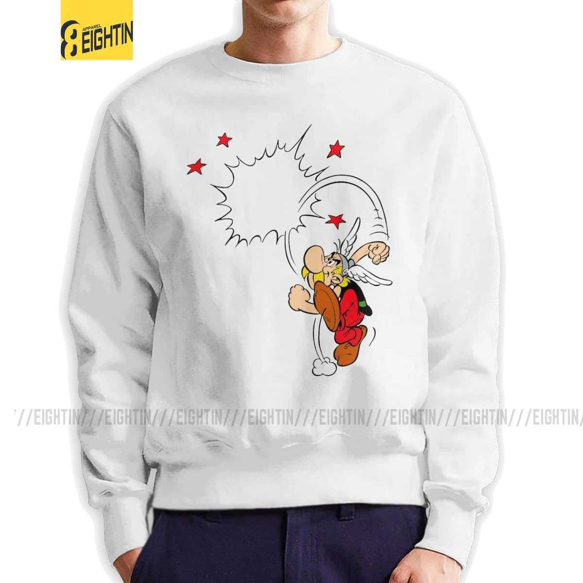 Комиксная Мужская толстовка Asterix и Obelix новинка хлопковый свитшот Getafix с