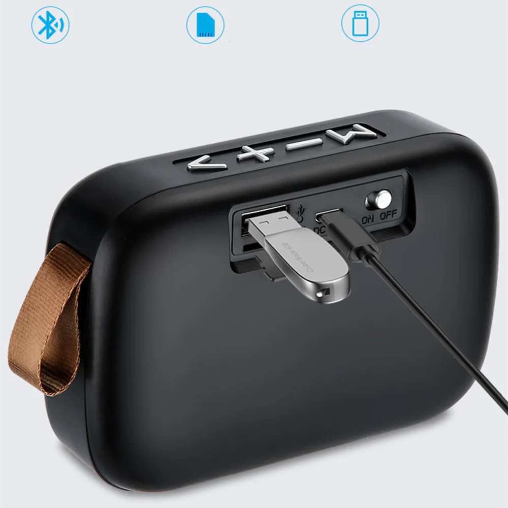 HYASIA беспроводные, небольшие, Bluetooth динамик стерео портативный динамик s сабвуфер Bluetooth 4,2 Поддержка SD FM наружная акустическая система