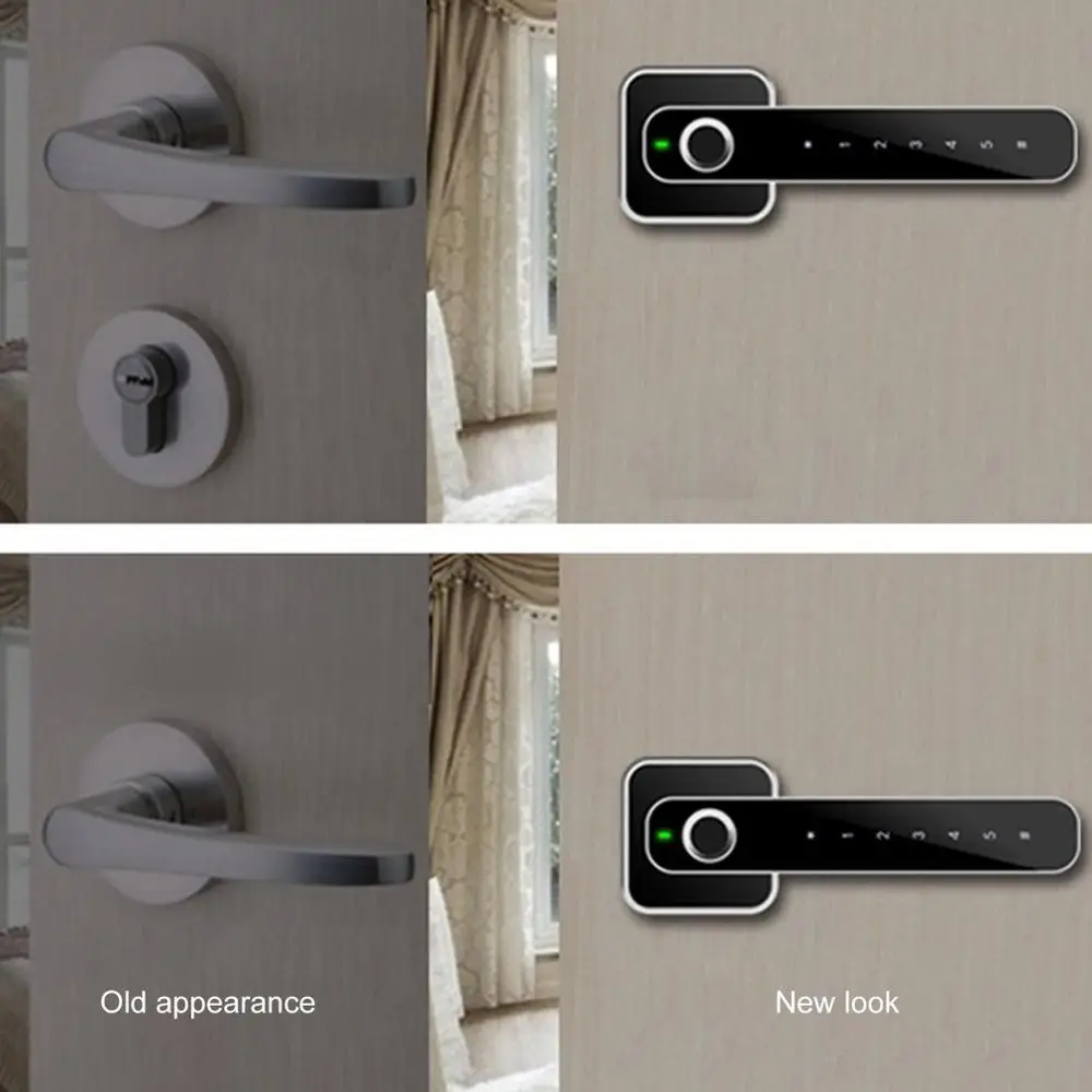  E31 Digital Intelligent Biometric Fingerprint Lock Keyless Smart Door Lock Fingerprint+Password Unl - 4000224380259