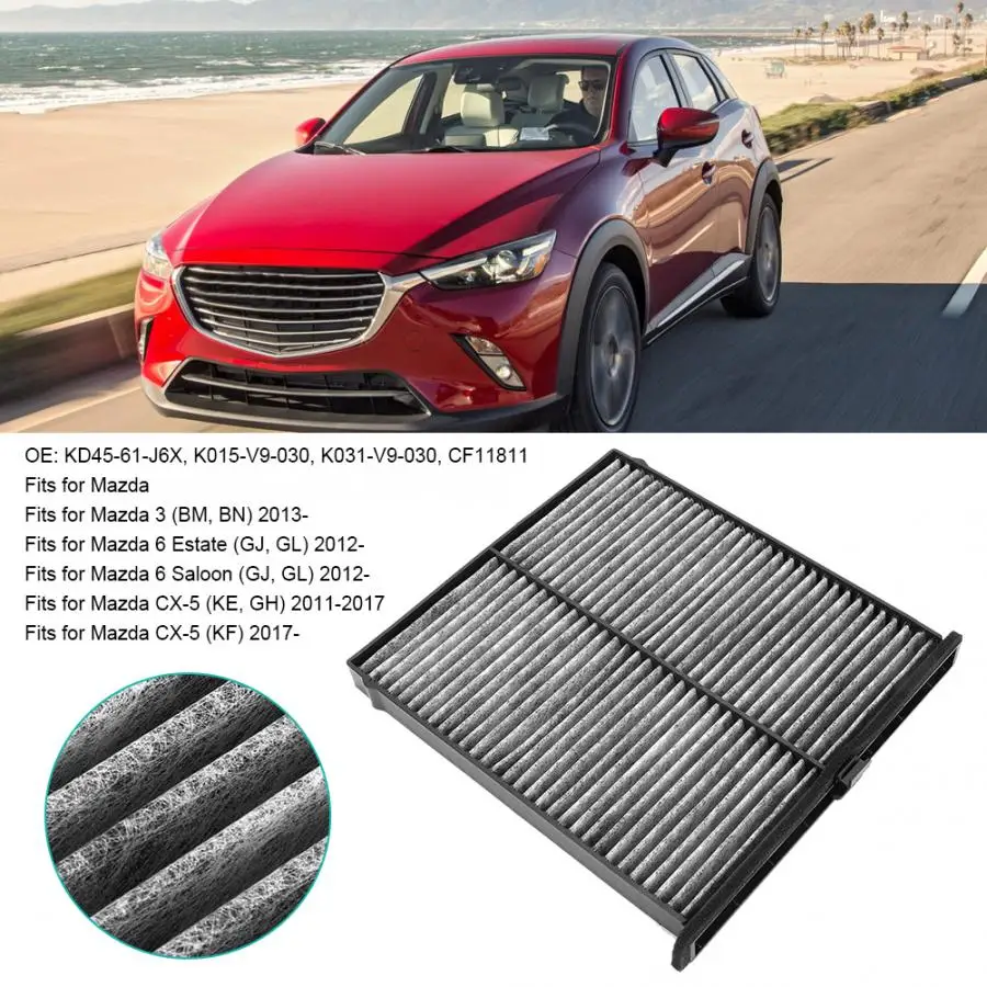 Воздушный фильтр очиститель KD45-61-J6X подходит для Mazda 3(BM, BN) 1,5 1496 74 4 Хэтчбек 2013-luchtfilter авто аксессуары