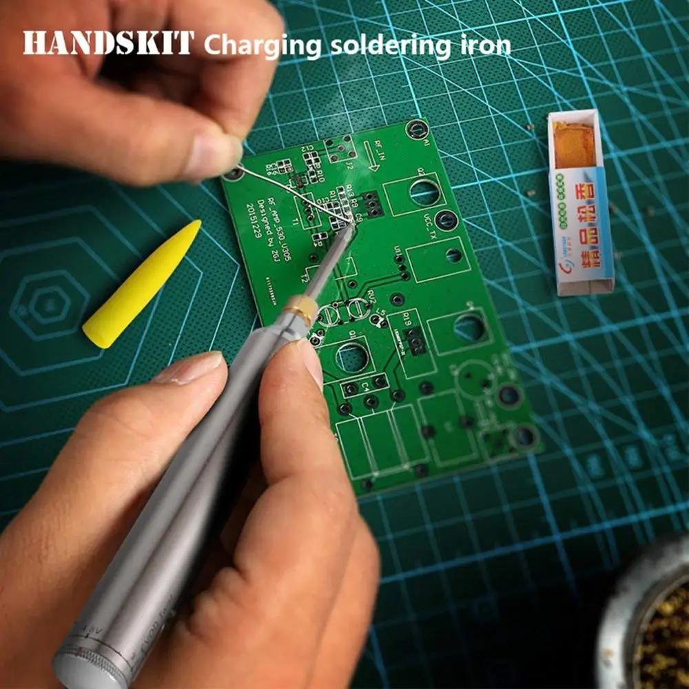 

Portable Mini Battery Metal Soldering Iron Wireless Charging Welding Pen/Tip 5V 8W Electric Iron With USB Welding Tools