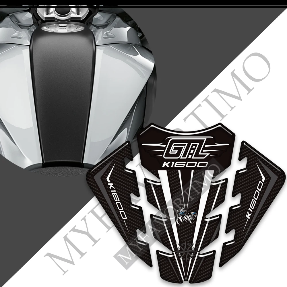 

For BMW K1600GTL K1600 K 1600 GTL Tank Pad Stickers Protection Gas Fuel Oil Kit Knee Motorcycle Fairing Fender Emblem Logo