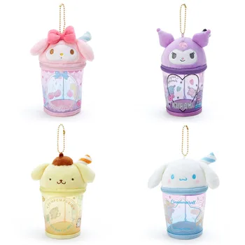 

Hot Seller Kuromi Hello Kitty Merlotte Cinnamon Dog Storage Bag Pvc Transparent Pendant Toy Bag Pendant Children's Gift Keychain