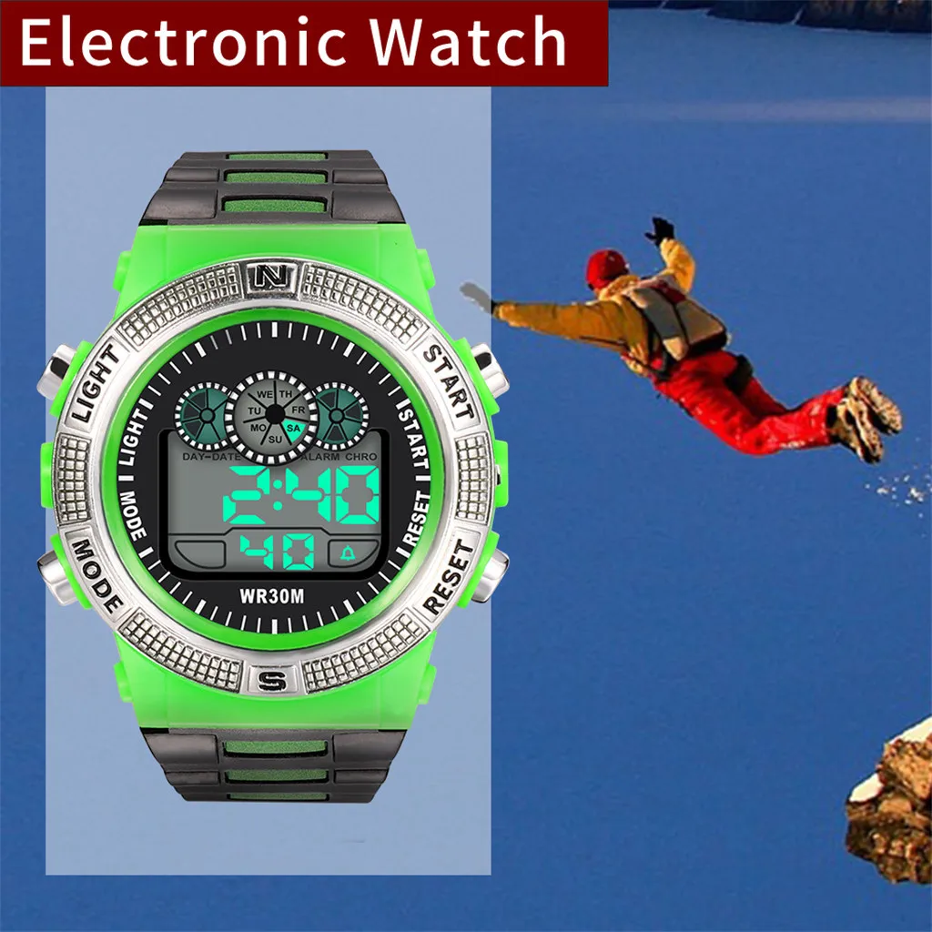 Clock Relogio Digital Watch Men Fashion High-End Multi-Function Sports Life Waterproof Electronic Wristwatch Purchasing 40* | Наручные