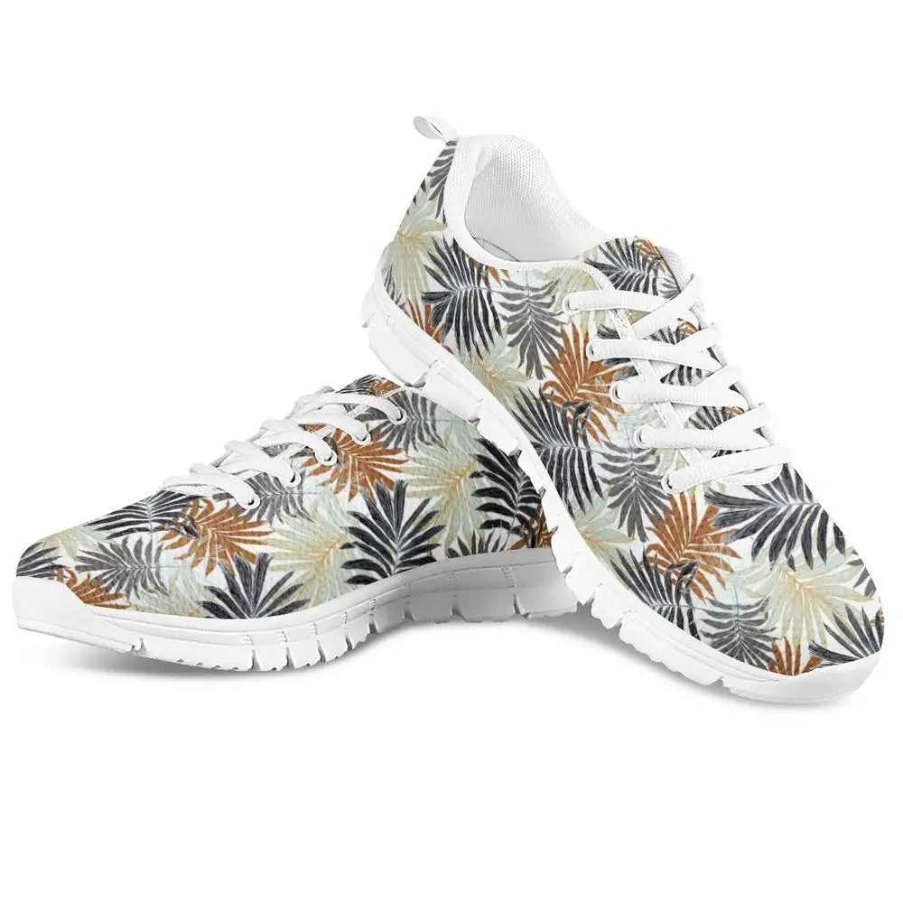 

Hibiscus Hawaiian Flower Tropical Pattern Women Running Shoes Woman Spring/Autumn Breathable Casual Mujer Lace Up Mesh Sneakers