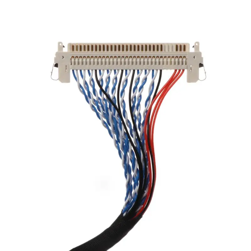 

Hooks LVDS Cable D8 FIX-30P-D8 FIX 30 Double Pins 2ch 8bit 1.0mm Pitch 250mm 500mm 17-21inch LCD Display Panel Screen Controller