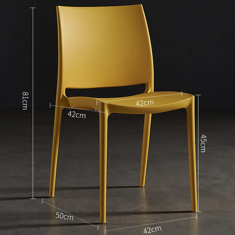 

Modern Dining chairs Nordic Europe Table Stool Adult Backrest Household Plastic Chair Restaurant Thickening Adult Dining Chair