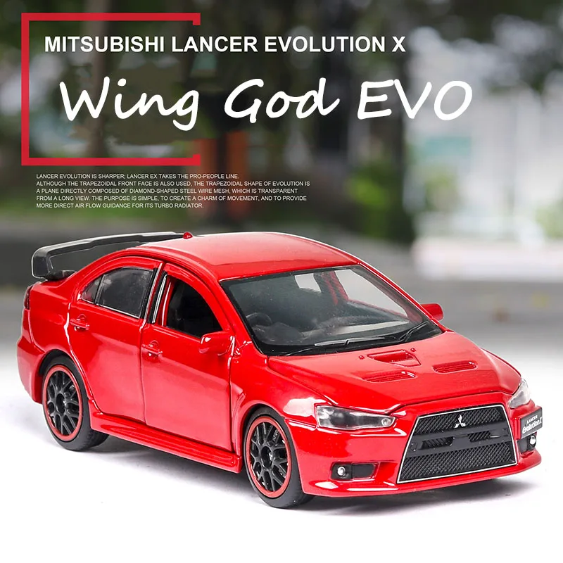 Литье под давлением 1:32 Lancer EVOlution X Коллекционная модель автомобиля из металлического сплава симуляторы машины игрушки для детей Подарки для детей