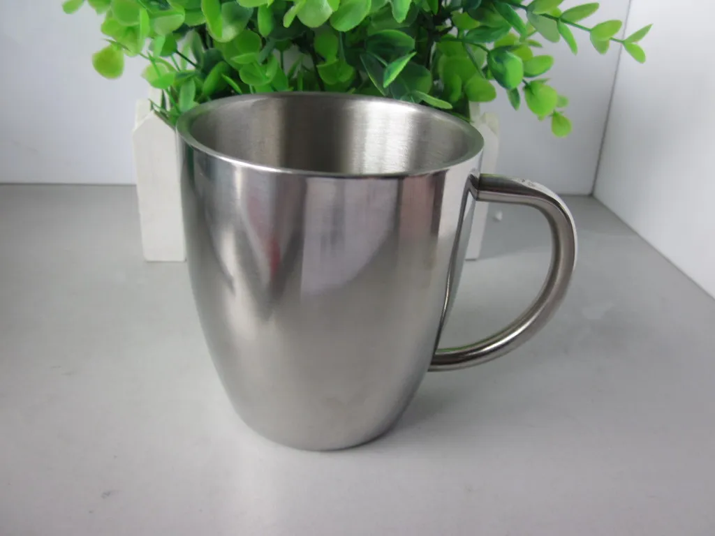 

Zhuosheng Double Layer Stainless Steel Water Cup, Mirror Light Coffee Cup, Creative Coffee Cup, Customizable Logo