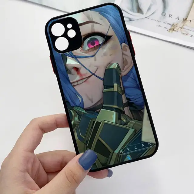 Arcane jinx Phone Case For iPhone 13 12 11 Mini Pro XR XS Max 7 8 Plus X Matte transparent Back Cover a8