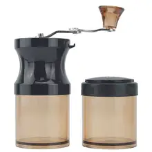 Портативная ручная кофемолка мельница с фиксирующим зажимом