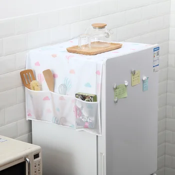 

Refrigerator Cover Dust Cover Appliances Waterproof Towel Cover Household Refriderator Cover Hanging Bag Hanging Organizer