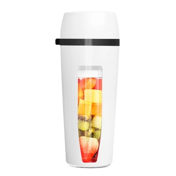 

400Ml USB Portable Juicer Cup Blender, Mini Juice Mixer with Updated 2 Blades, Fruit & Baby Food Mixing Machine with Powerful Mo