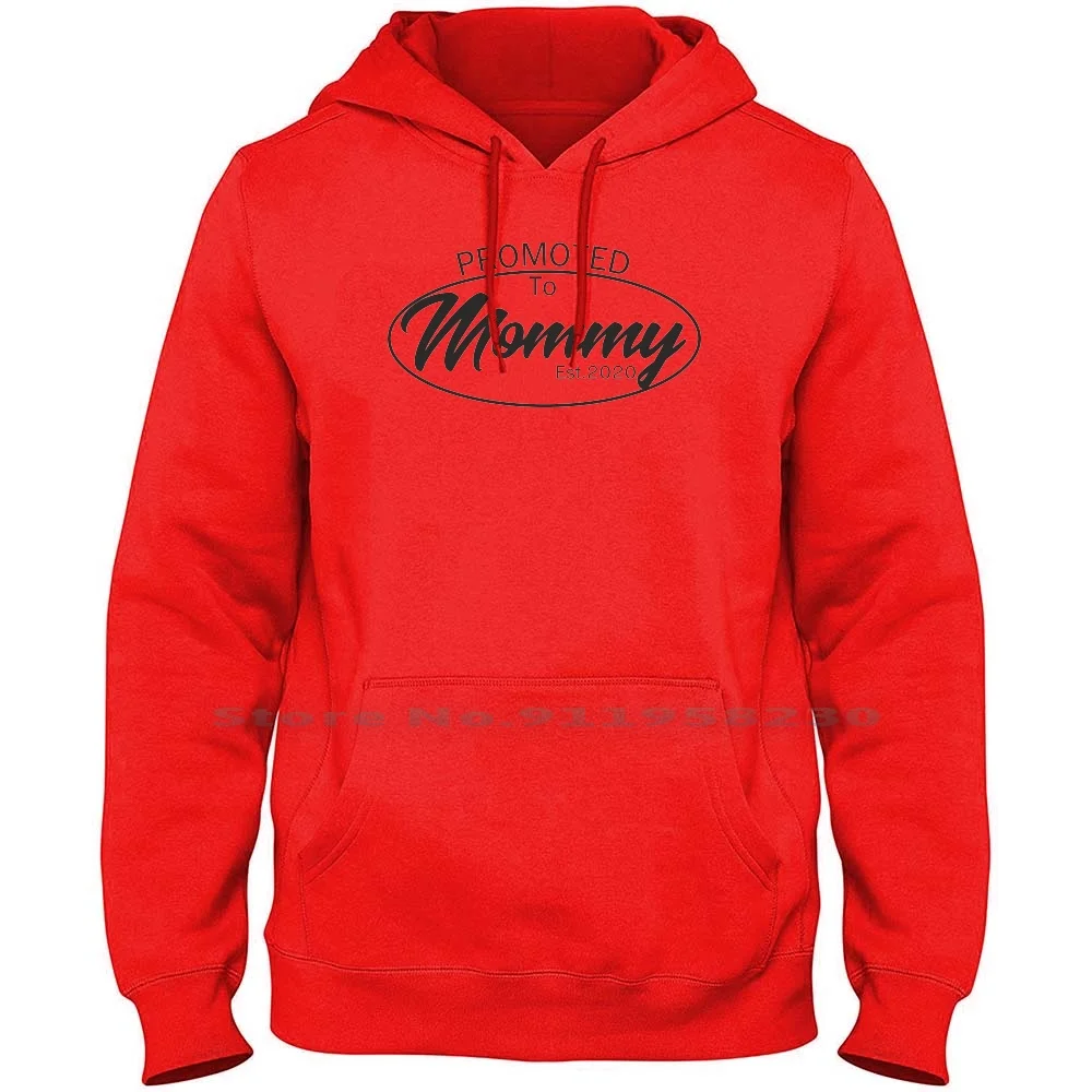 Promoted To Mommy Men Women Hoodie Pullover Sweater 6XL Big Size Cotton Best Mom Mother Mummy Prom Pro Pr Om My | Мужская одежда