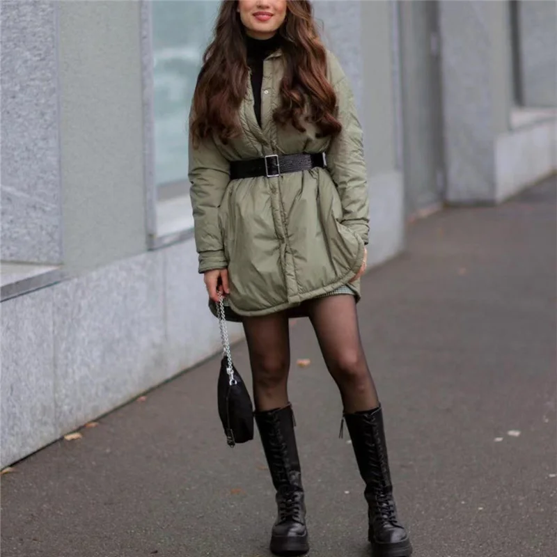 Cabolsa de Grandes Puwd Casual Mulher Solto Fino Velo Camisa Jaqueta 2021 Primavera Moda Senhoras Botão Quente Outwear Feminino Chique Dimensões 6 Jaquetas básicas