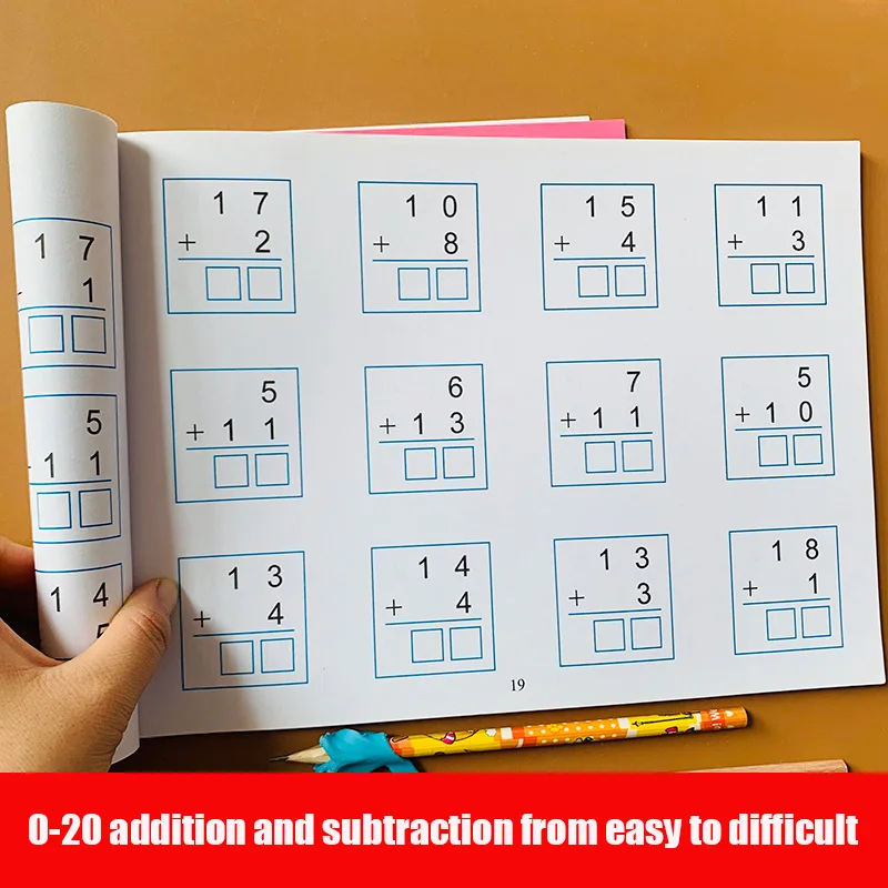 

Addition And Subtraction Horizontal Vertical Oral Arithmetic Problem Card Exercise Book Children Number Libros Books Livros Art