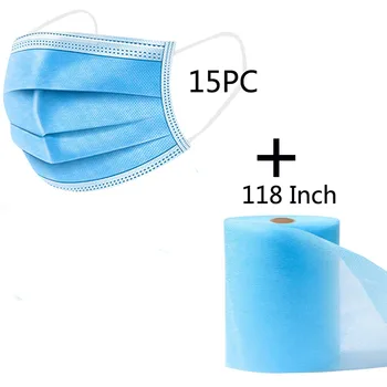 

3 Layer Non Woven Mouth maskas Dustproof Earloop Face maskers Personal masken 3ply Ear Loop 15pc+ 118” Non-woven For Protection