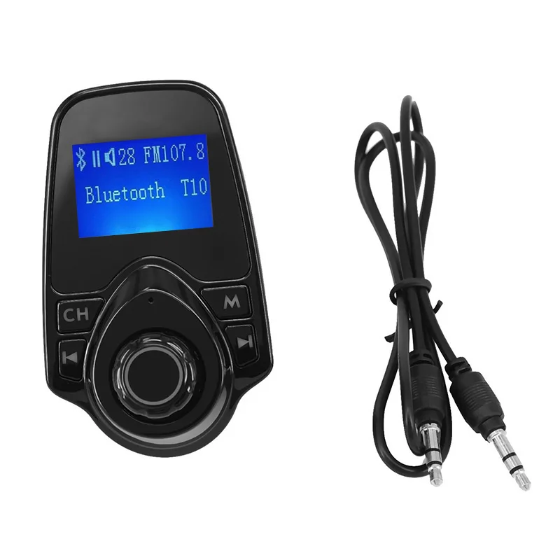 1,44 ''экран Bluetooth беспроводной автомобильный комплект MP3-плеер fm-передатчик радио 3,5 мм аудио Мобильный телефон USB быстрая зарядка 5 В/2.1A